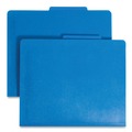 File Folders | Smead 14045 2 in. Expansion Six-Section Poly Classification Folders - Blue Exterior/Letter Size (10/Box) image number 0