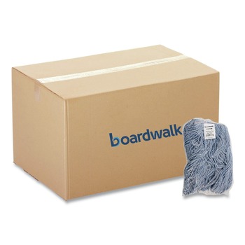 Boardwalk #20 Cut-End Cotton/Synthetic Fiber Standard Mop Head - Blue (12/Carton)