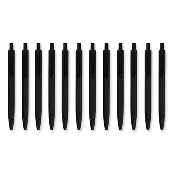 U Brands 0.7 mm HB (#2) Cambria Soft Touch Mechanical Pencil - Black Lead, Black Barrel (12/Pack)