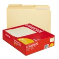  | Universal UNV16113EE 2-Ply 1/3-Cut Assorted Top Tab File Folders - Letter Size, Manila (100/Box) image number 0