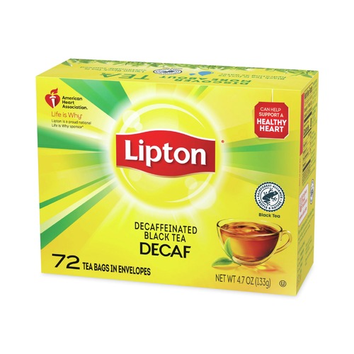 Food Service | Lipton EKT00503 Tea Bags - Decaffeinated (72/Box) image number 0