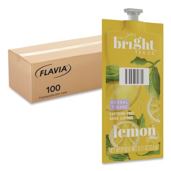 FLAVIA 48022 0.11 oz. Pouch The Bright Tea Co. Freshpack - Lemon (100/Carton)
