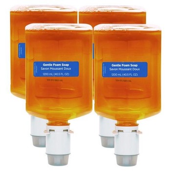 Georgia Pacific Professional 43715 1200 mL Pacific Blue Ultra Foam Soap Manual Dispenser Refill - Pacific Citrus (4/Carton)