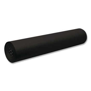 Pacon 36 in. x 1000 ft. 40 lb Cover Weight Decorol Flame Retardant Art Rolls - Black (1-Roll)