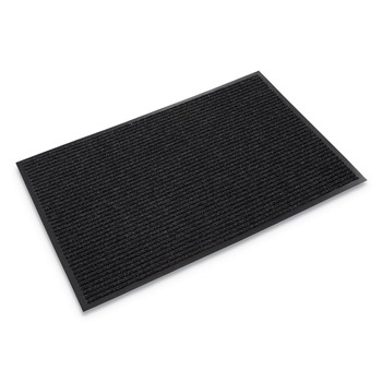 Crown Needle-Rib Polypropylene 48 in. x 72 in. Wiper/Scraper Mat - Charcoal