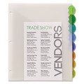 Office Jansan | Avery 11293 11.25 x 9.25 Insertable Style Edge Tab Plastic 1-Pocket Dividers - Translucent (8-Pieces/Set) image number 6