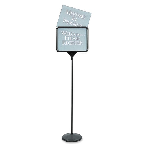  | Quartet 3655 14 in. x 11 in. Sign(ware) Pedestal Sign - Assorted Signage, Black Frame image number 0