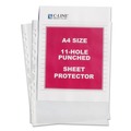 Office Jansan | C-Line 08037 2 in. x 11-3/4 in. x 8-1/4 in. Standard Weight Poly Sheet Protector, Clear (50/Box) image number 1