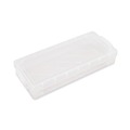 Pencils | Advantus 40309 8.25 in. x 3.75 in. x 1.5 in. Super Stacker Pencil Box - Clear image number 1