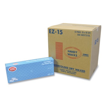 Handy Wacks 10.75 in. x 15 in. Interfolded Dry Waxed Paper Deli Sheets (12/Carton)