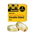 Bulk Savings Pricing 2 | Scotch 665-2PK 1 in. Core 0.5 in. x 75 ft. Double-Sided Tape - Clear (2/Pack) image number 0