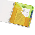 Office Jansan | Avery 11273 11.13 x 9.25 Insertable Big Tab Plastic Three-Pocket Corner Lock Dividers - Assorted (5-Pieces/Set) image number 3