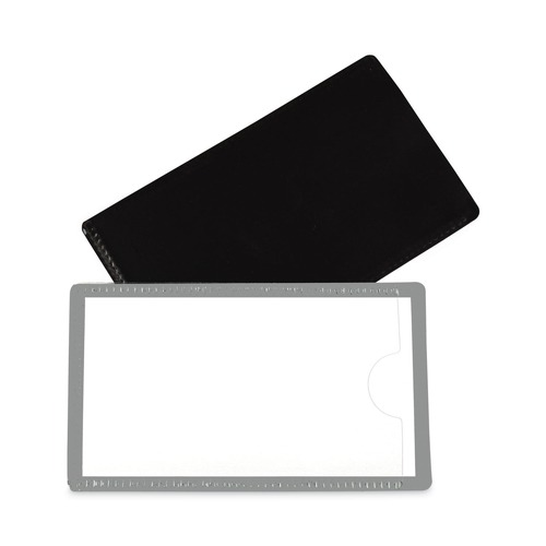  | C-Line 87701 Slap-Stick 4.25 in. x 2.5 in. Side Load Magnetic Label Holders - Gray (10/Pack) image number 0