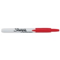 Permanent Markers | Sharpie 32702 Fine Bullet Tip Retractable Permanent Marker - Red (1-Dozen) image number 2