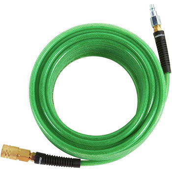 Metabo HPT 1/4 in. x 50 ft. Polyurethane Air Hose with Industrial Fittings (Green)