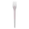 Cutlery | Eco-Products EP-S012 Plantware 6 in. Compostable Cutlery Fork - Pearl White (1000/Carton) image number 0