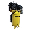 Stationary Air Compressors | EMAX ESP07V080V1 7.5 HP 80 Gallon 2-Stage Single Phase Industrial V4 Pressure Lubricated Solid Cast Iron Pump 31 CFM @ 100 PSI Plus Patented SILENT Air Compressor image number 0