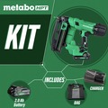 Finish Nailers | Metabo HPT NT1865DSAM 18V MultiVolt Lithium-Ion Brushless 16-Gauge Cordless Straight Finish Nailer Kit (2 Ah) image number 1