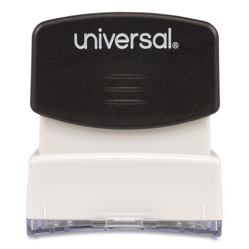  | Universal UNV10056 Pre-Inked 1-Color 'FOR DEPOSIT ONLY' Message Stamp - Blue image number 0