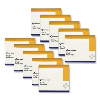 First Aid Only 3 in. x 3 in. Sterile Gauze Pads (40/Pack)