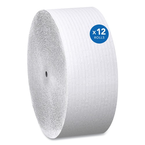 Cleaning & Janitorial Supplies | Scott 7005 Essential 3.75 in. x 2300 ft. Septic Safe Coreless JRT - White (12 Rolls/Carton) image number 0