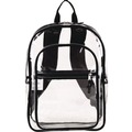 Office Jansan | Eastsport 190991ED-BLK 11.5 in. x 5 in. x 16.5 in. Clear with Color Trim Backpack - Clear/Black image number 0