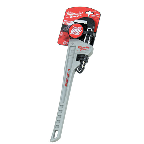 Pipe Wrenches | Milwaukee 48-22-7218 18 in. Aluminum Pipe Wrench image number 0