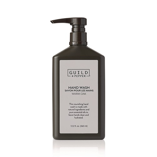 Office Jansan | Guild+Pepper 100306 12.2 oz Hand Wash - Warm Oak Scent (12/Carton) image number 0