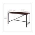Office Desks & Workstations | Alera ID-4824B Industrial Series 47.25 in. x 23.63 in. x 29.5 in. Table Desk - Modern Walnut image number 3