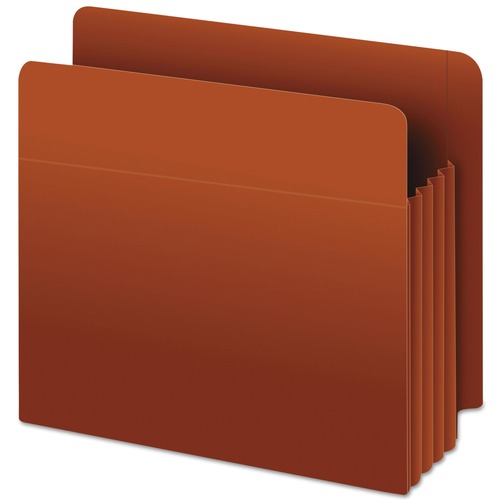 Office Jansan | Pendaflex 95343 3.5 Expansion Letter Size Heavy-Duty End Tab File Pockets - Red Fiber (10/Box) image number 0