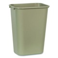 Trash & Waste Bins | Rubbermaid Commercial FG295700BEIG 10.25-Gallon Rectangular Deskside Wastebasket - Beige image number 0