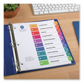 Office Jansan | Avery 11169 11 x 8.5 Customizable TOC Ready Uncollated Index Multicolor 10-Tab Dividers - White (24/Box) image number 1
