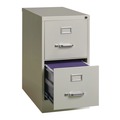 Office Filing Cabinets & Shelves | Alera 26135 15 in. x 25 in. x 28.38 in. Letter-Size 2-Drawer Economy Vertical File - Light Gray image number 3