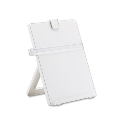 Mothers Day Sale! Save an Extra 10% off your order | Fellowes Mfg Co. 21103 25 Sheet Capacity Plastic Non-Magnetic Desktop Copyholder - Platinum image number 0