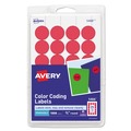 Office Jansan | Avery 05466 Printable Self-Adhesive Removable 0.75 in. Color-Coding Labels - Red (24-Piece/Sheet, 42-Sheet/Pack) image number 0