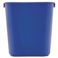 Trash & Waste Bins | Rubbermaid Commercial FG295573BLUE 13.63-Quart Rectangular Deskside Recycling Container - Small, Blue image number 1