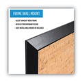 Bulletin Boards | MasterVision SF0722581012 36 in. x 24 in. Natural Cork Bulletin Board - Tan Surface/Black Wood Frame image number 7
