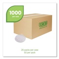 Food Trays, Containers, and Lids | Eco-Products EP-ECOLID-SPS 8 oz. World Art PLA-Laminated Soup Container Lids - Translucent (1000/Carton) image number 2