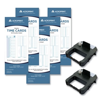 Acroprint 3.38 in. x 8.25 in. Two Sides Weekly Accessory Bundle (1-Kit)