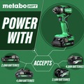 Impact Drivers | Metabo HPT WH18DDXSM 18V MultiVolt Brushless Sub-Compact Lithium-Ion Cordless Impact Driver Kit with 2 Batteries (2 Ah) image number 4