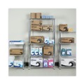 Tool Storage Accessories | Alera ALESW853614SR 36 in. x 14 in. x 72 in. 5-Shelf Residential Wire Shelving - Silver image number 5