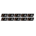 Floor Signs | Tabbies 79086 BeSafe Messaging 8 in. x 3.87 in. Table Top Tent Card - Black (10/Pack) image number 0