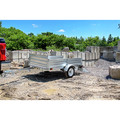 Utility Trailer | Detail K2 MMT5X7G-DUG 5 ft. x 7 ft. Multi Purpose Utility Trailer Kits with Drive Up Gate (Galvanized) image number 4