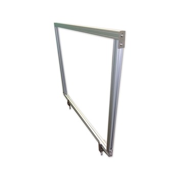 Ghent 29 in. x 1 in. x 24 in. Desktop Acrylic Protection Screen - Frosted