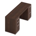 Office Desks & Workstations | Alera AE1NZK-UF2472FF HRG 72 in. x 24 in. x 29 in. Seville Series Double Pedestal Credenza - Mahogany image number 4