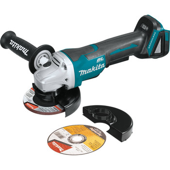 CUT OFF GRINDERS | Makita XAG11Z 18V LXT Lithium-Ion Brushless Cordless 4-1/2 / 5 in. Paddle Switch Cut-Off/Angle Grinder with Electric Brake (Tool Only)