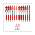 Office Jansan | Universal UNV15532 1 mm Comfort Grip Retractable Ballpoint Pen - Medium, Red (1 Dozen) image number 4