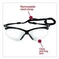 Eye Protection | Ansell 25679 Nemesis Safety Glasses - Black Frame, Clear Anti-Fog Lens image number 4
