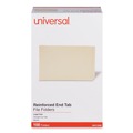 Office Jansan | Universal UNV13350 Deluxe Reinforced Straight End Tab Folders - Legal, Manila (100/Box) image number 2