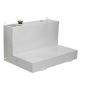 Liquid Transfer Tanks | JOBOX 488000 76 Gallon Low-Profile L-Shaped Steel Liquid Transfer Tank - White image number 0